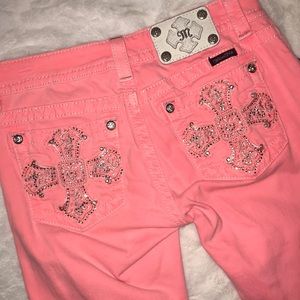 Coral Miss Me jeans